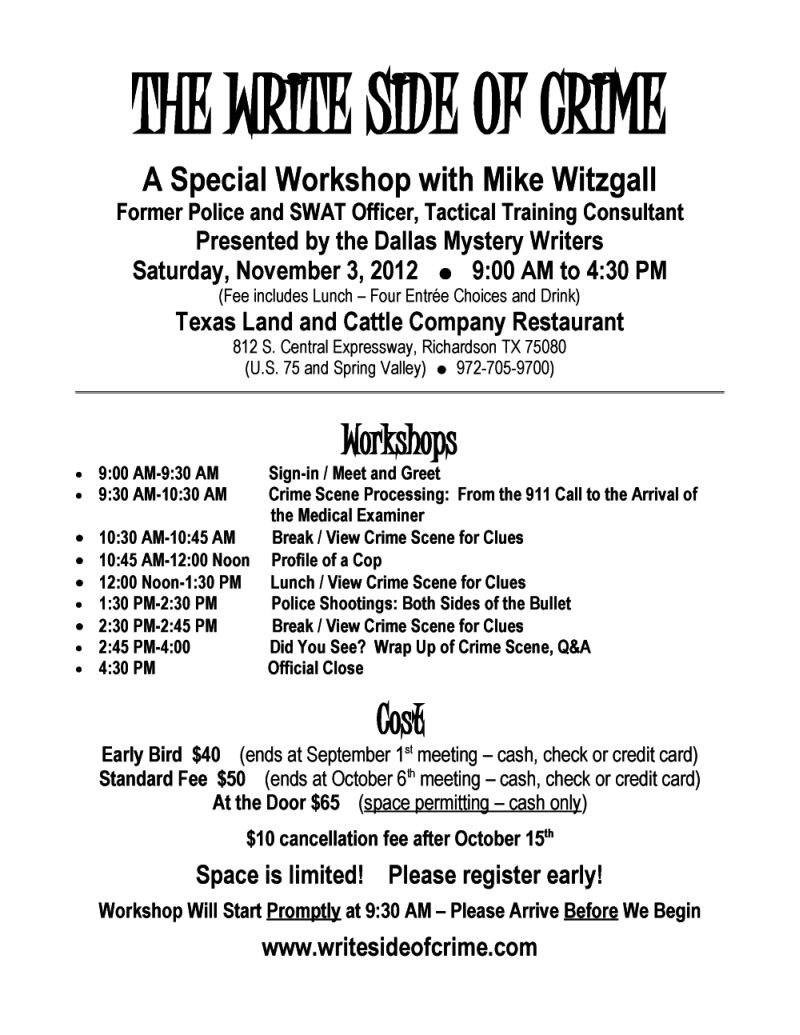 Write Side of Crime conference